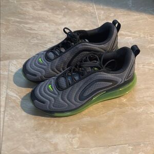 Nike Air Max 720 Dark Gray with Neon Green Accents